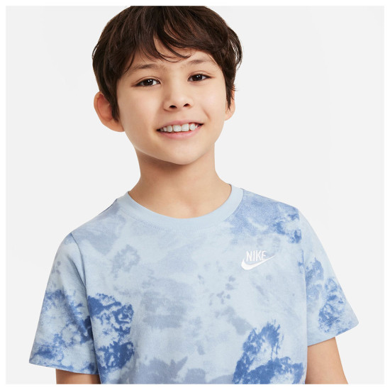 Nike Παιδική κοντομάνικη μπλούζα Sportswear Club Seasonal Allover Print Tee